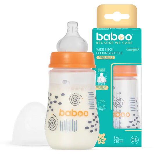 Biberão anti-cólicas Baboo 3+ Meses Blue Haze, 250 ml