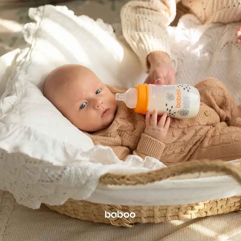 Biberão anti-cólicas Baboo 3+ Meses Blue Haze, 250 ml