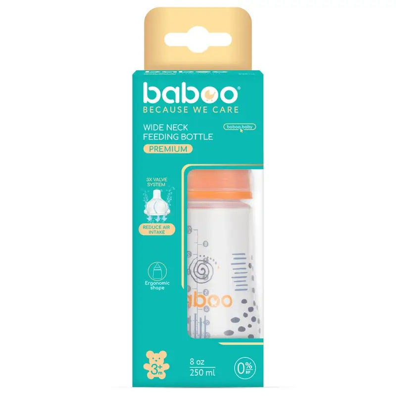 Biberão anti-cólicas Baboo 3+ Meses Blue Haze, 250 ml
