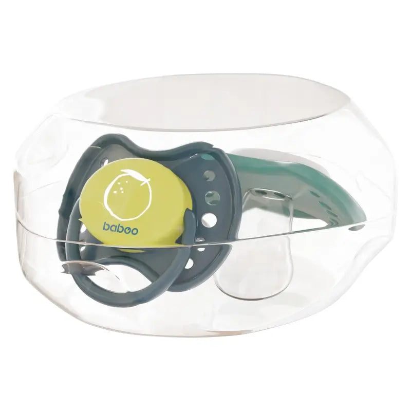 Baboo Calmy Chupetas anatómicas 6-12 meses Lagoon Fiesta, 2 peças