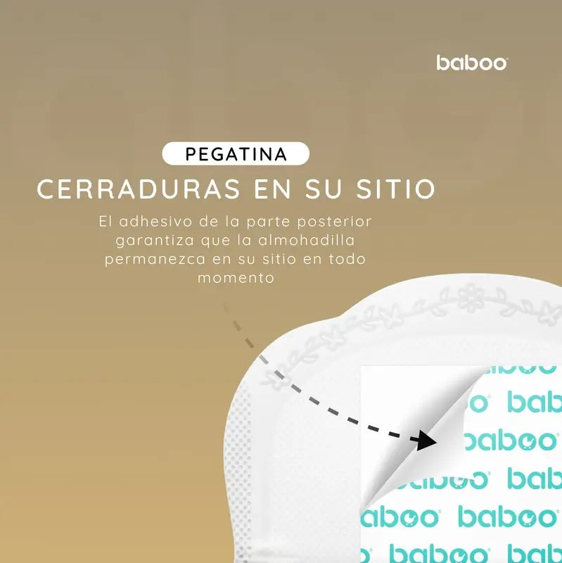 Pensos absorventes descartáveis Baboo Ultra-Slim Pensos de amamentação, 40 unidades.