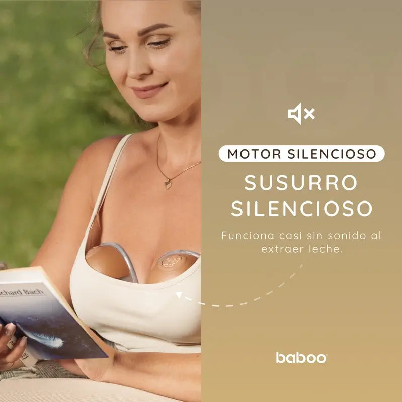 Bomba tira leite eléctrica portátil e mãos livres Baboo, 1 peça
