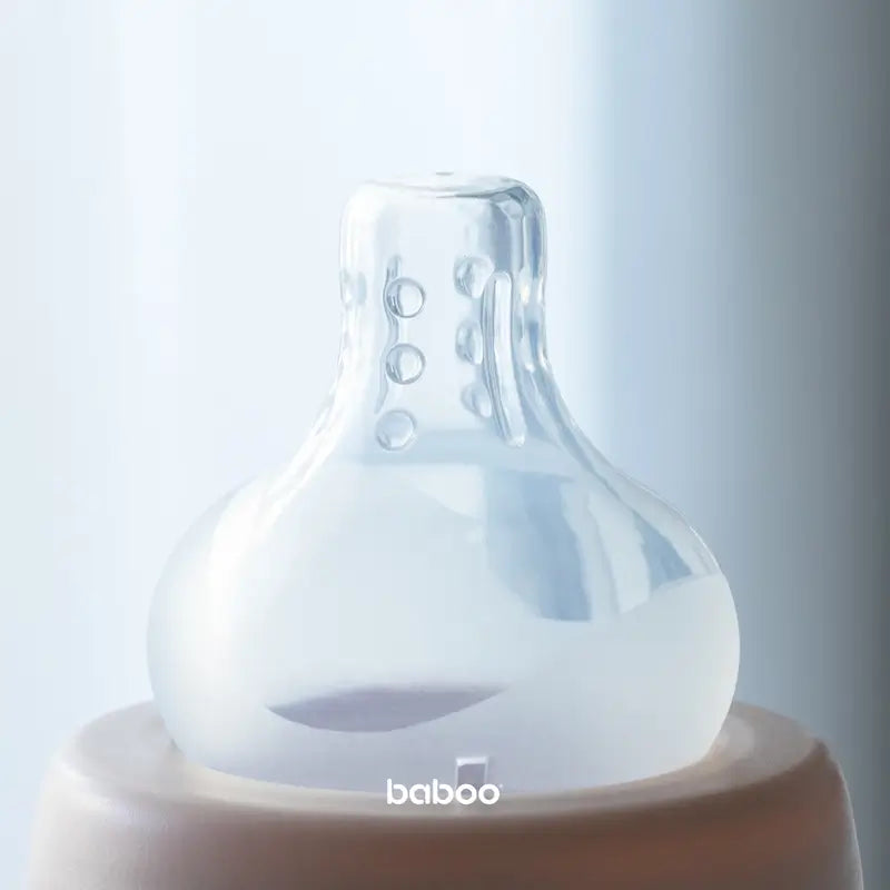 Baboo Tetinas anti-cólicas de pescoço largo Fast Flow, 6+ meses , 2 peças