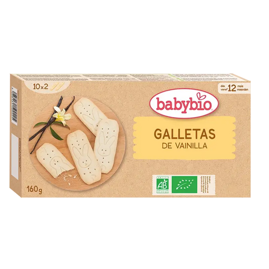 Babybio Biscoitos de crescimento de baunilha , 160 g