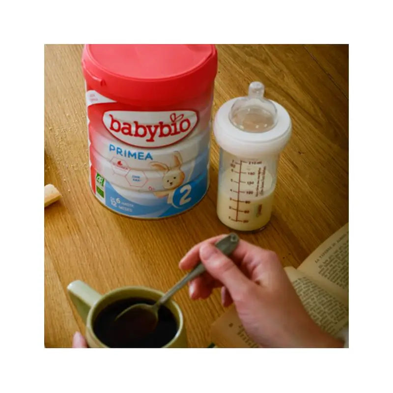 Babybio Primea 2 Leite de Vaca Continuação 6-12 Meses, 800g
