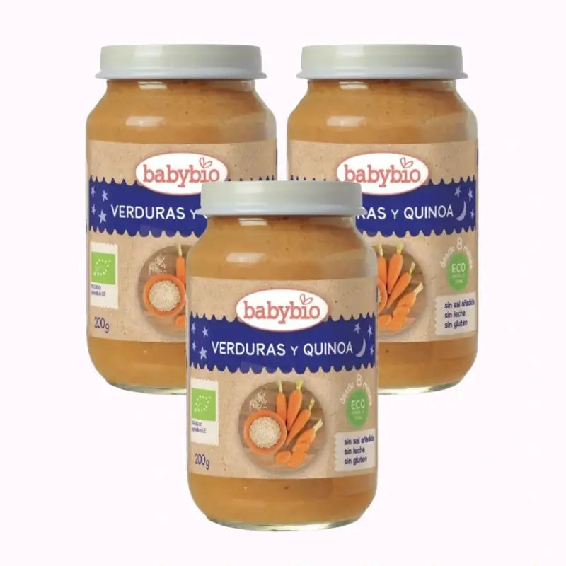 Babybio Menu Quinoa Tradicional, Embalagem 3 x 200 gramas