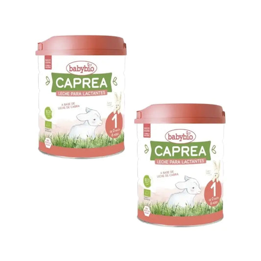 Babybio Caprea 1 Leite de cabra 0-6 meses, embalagem de 2 x 800 g