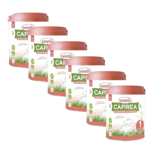 Babybio Caprea 1 Leite de cabra 0-6 meses, embalagem de 6 x 800 g