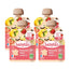 Babybio Pouch Maçã Morango Baunilha, embalagem de 4 x 90 gramas