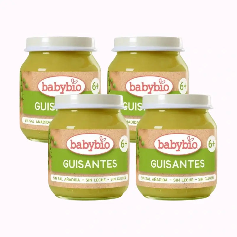 Babybio Babybio Ervilhas, embalagem 4 x 130 gramas