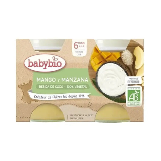 Babybio Iogurte Coco Manga Ananás e Maçã - 2X130 g