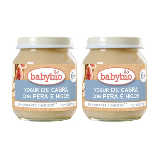 Babybio Iogurte de cabra com leite de manteiga e figos, embalagem de 2 x 130 g