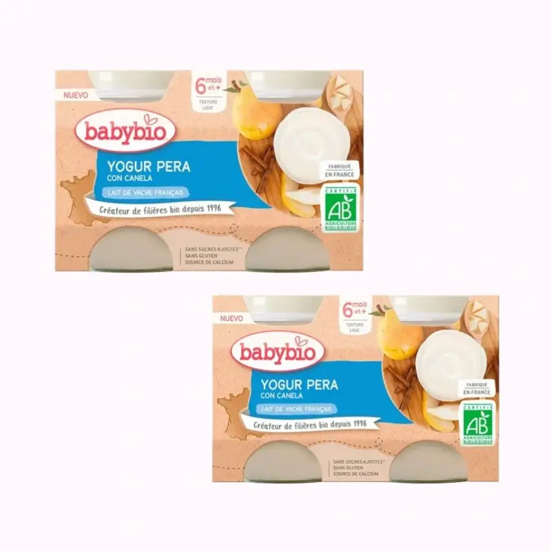 Babybio Iogurte Pera Vaca, embalagem 2 x 2X130 g