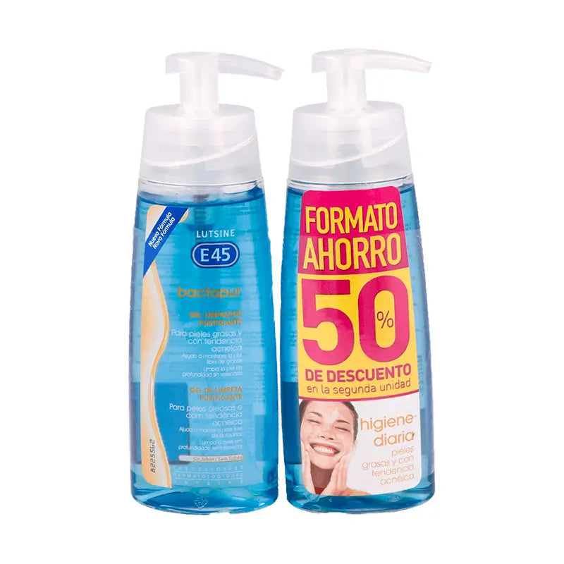 Lutsine Bactopur Gel de Limpeza Duplo 200ml, 50% Desconto 2