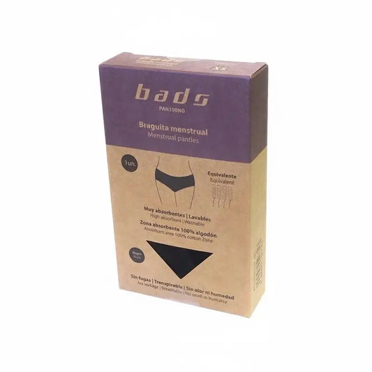 Bads Menstrual Panty Preto com costura Tamanho XS