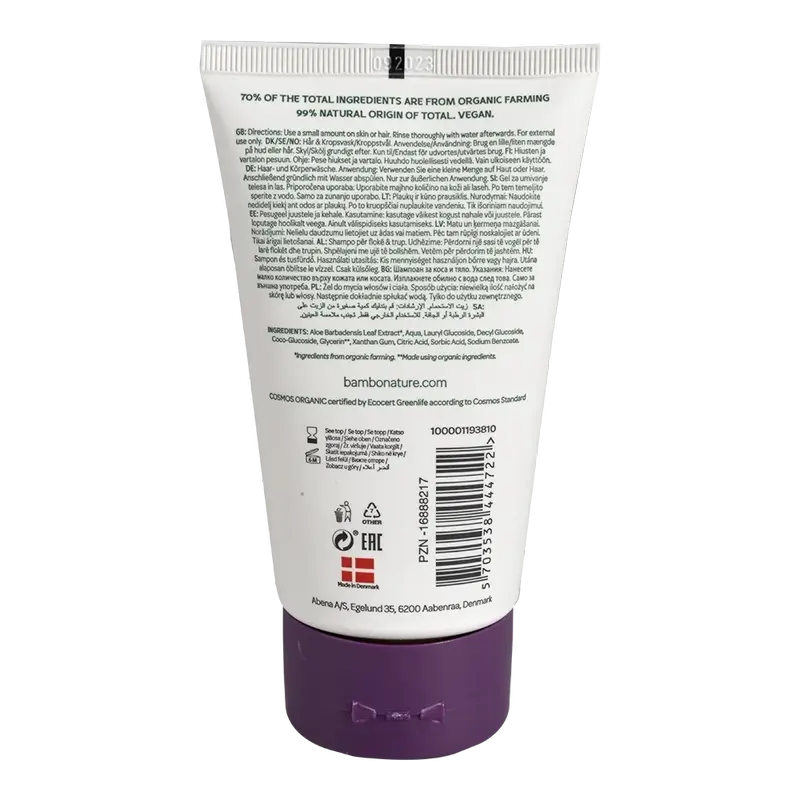 Bambo Nature Gel de Banho e Champô, 150 ml