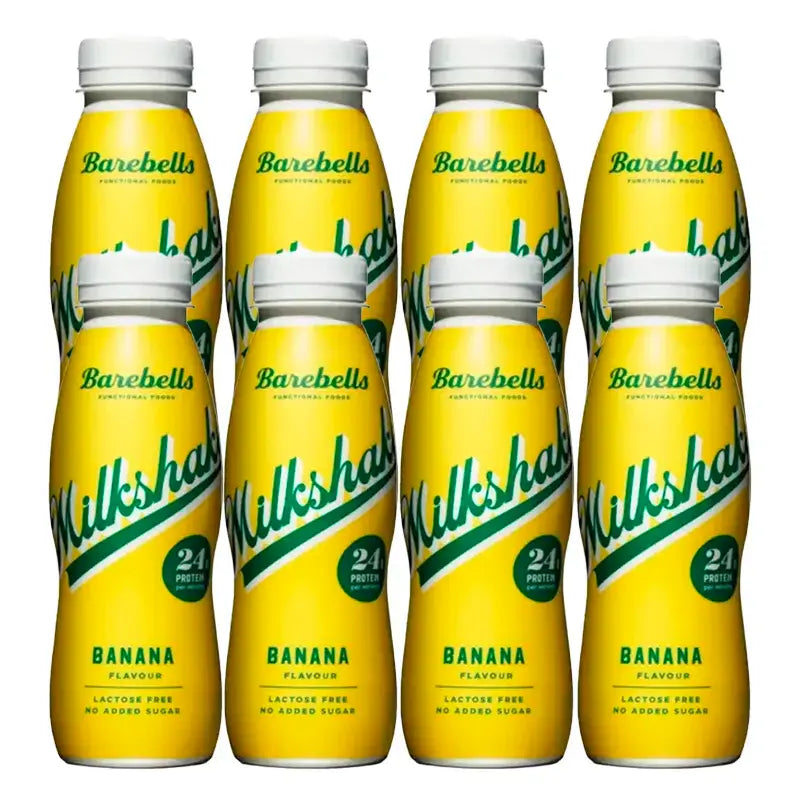 Barebells Milkshake Banana, embalagem de 8 x 330 ml