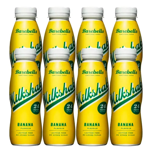 Barebells Milkshake Banana, embalagem de 8 x 330 ml