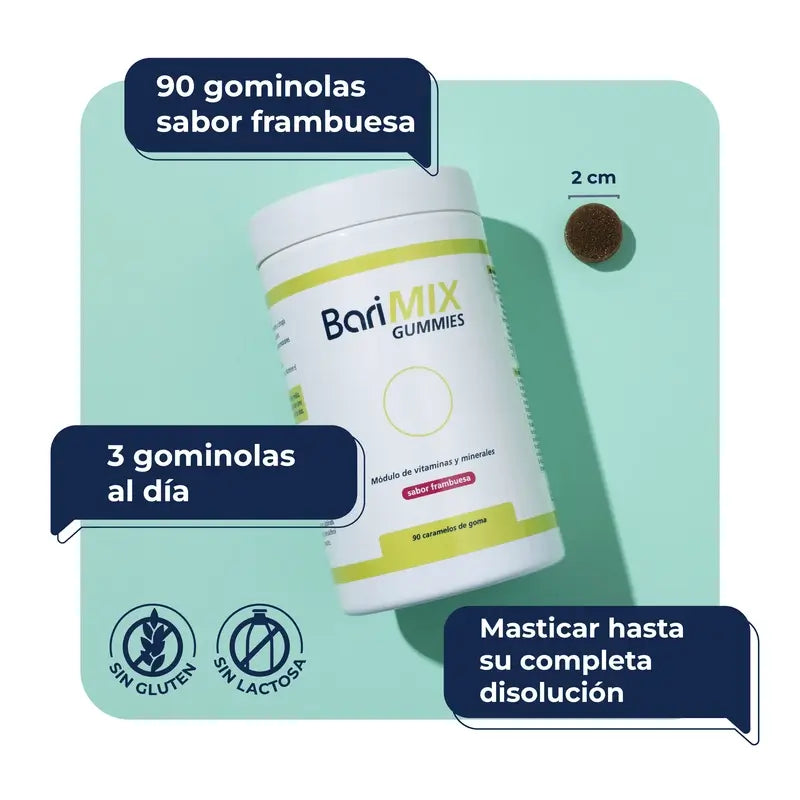 Barimix Bypass Sabor a Framboesa, 90 gomas
