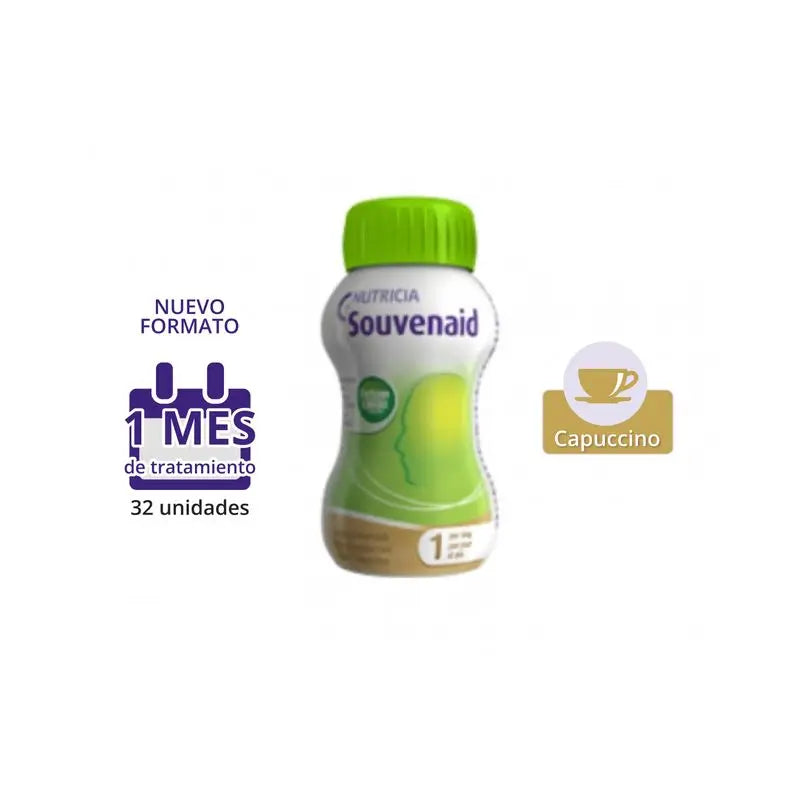 Nutricia Souvenaid Smoothies Sabor Cappuccino, 32 unidades x 125 ml