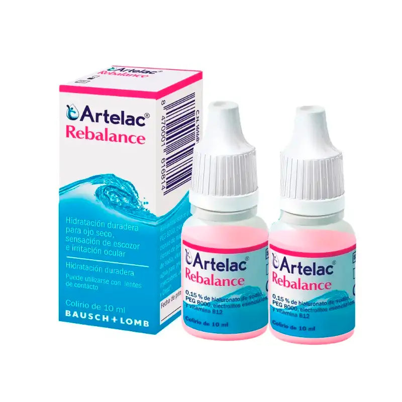 Bausch & Lomb Artelac Rebalance Colírio Estéril 2 x 10 ml