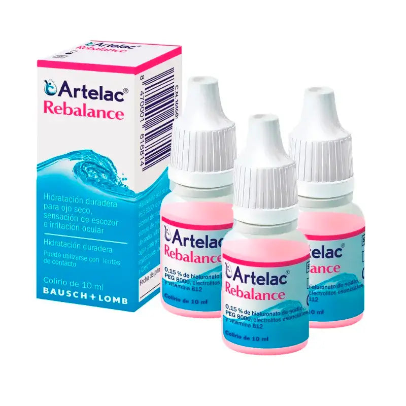 Bausch & Lomb Artelac Rebalance Colírio Estéril 3 x 10 ml