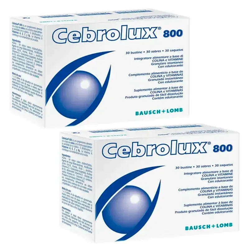 Bausch & Lomb Cebrolux 800, Embalagem 2 x 30 Saquetas