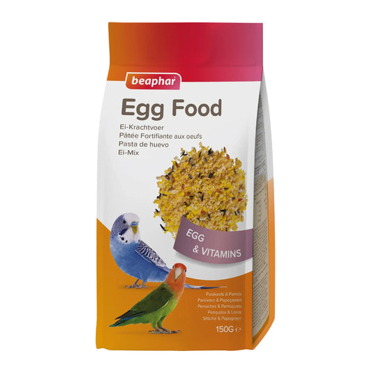 Beaphar Pasta de Ovos para Periquitos Periquitos Agapornis Papagaios, 150 g