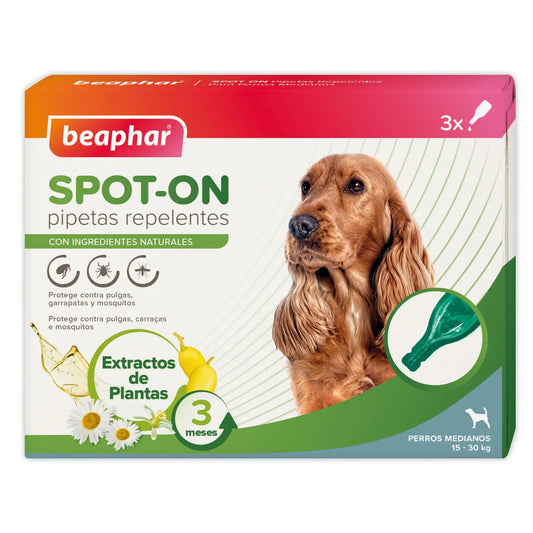 Beaphar Repulsive Antiparasitic Dog Med Pipetas, 3x2 ml
