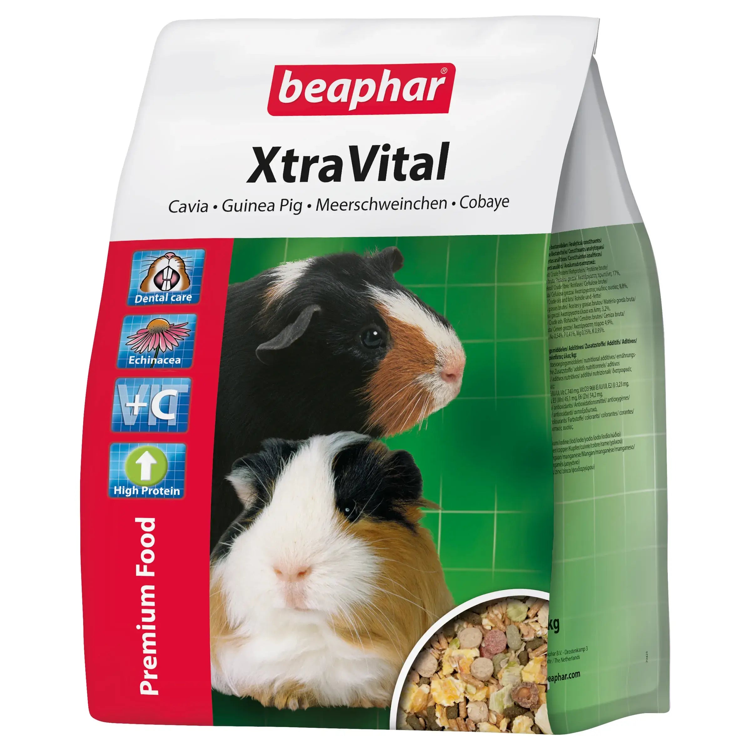 Alimento Beaphar Xtravital para porquinhos-da-índia, 2,5 kg