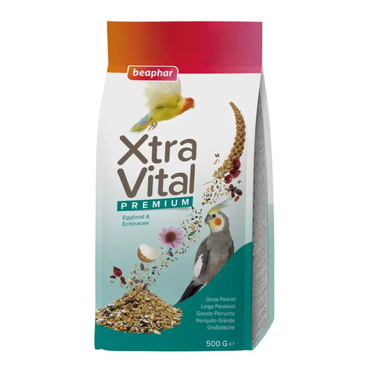 Beaphar Xtravital periquitos grandes, 500 g