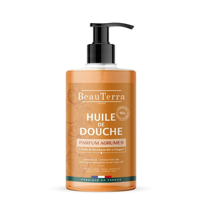 Óleo de Duche Beauterra Laranja-Tangerina, 750 ml