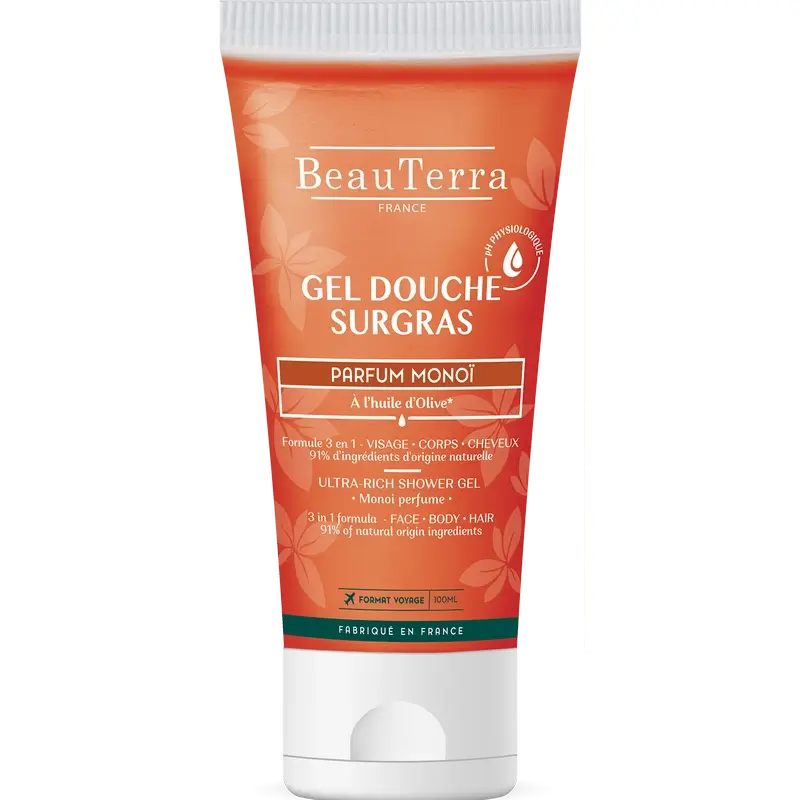 Beauterra Gel de Duche Higiene Corporal Monoï 100 Ml