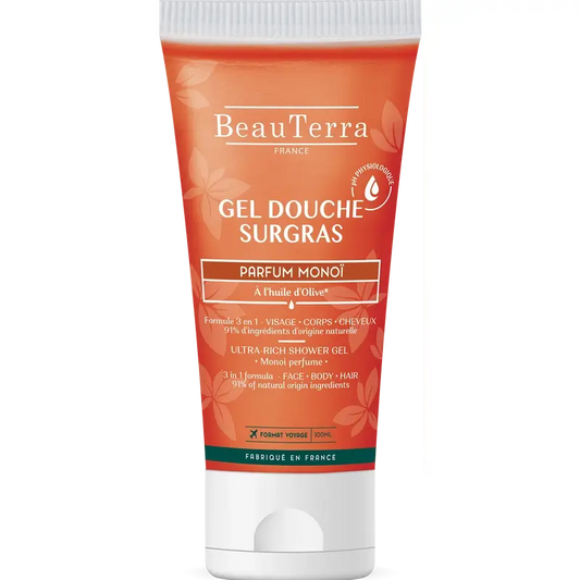 Beauterra Gel de Duche Higiene Corporal Monoï 100 Ml