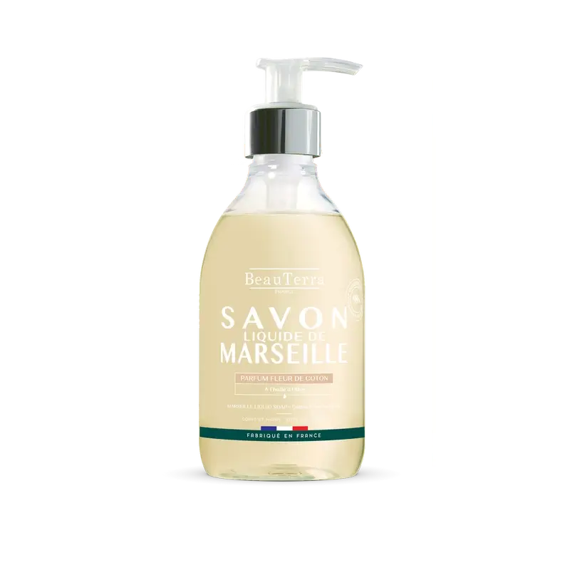 Sabonete Beauterra Flor de Algodão de Marselha, 300 ml