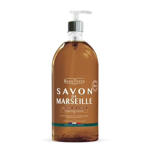Sabonete Beauterra Manteiga de Karité Marselha, 1000 ml