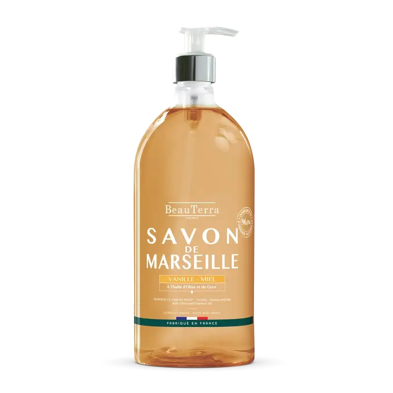 Sabonetes Beauterra Marseille Sabonete Marseille Baunilha e Mel , 1000 ml