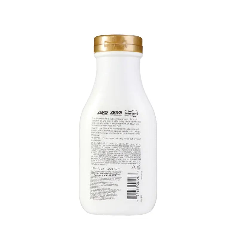 Condicionador Hidratante Óleo de Coco e Quinoa Beaver , 350 ml