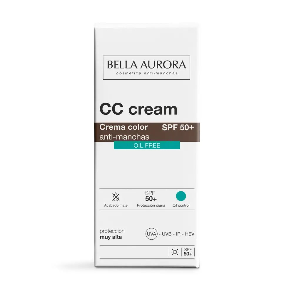 Bella Aurora Cc Creme Spf50+ Oil-Free , 30 ml.