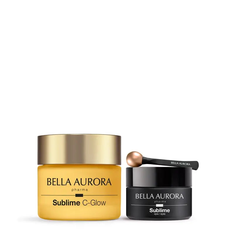 Bella Aurora Sublime Pack Iluminador Anti-Idade C-Glow + Contorno de Olhos , 50 + 15 ml