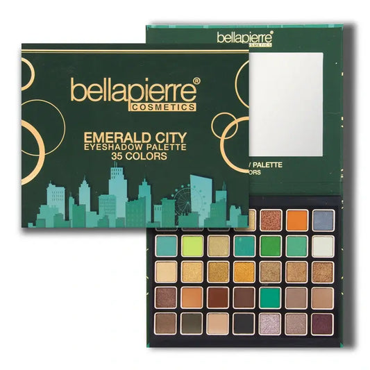 Bellapierre Cosmetics Emerald City Eyeshadow Palette, 35 Cores , 38 g