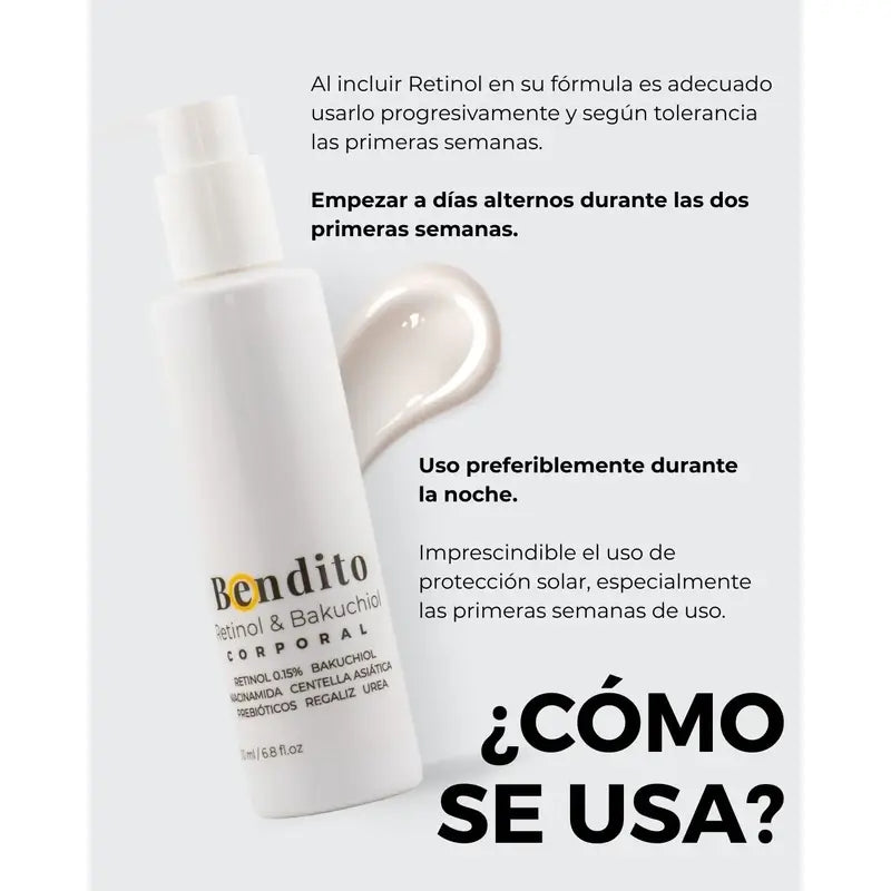 Bendito Retinol & Bakuchiol Creme Corporal, Embalagem 2 x 200 ml