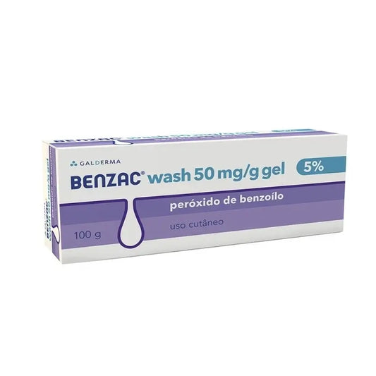 Benzac Lavagem 50 mg/G Gel tópico 100 g