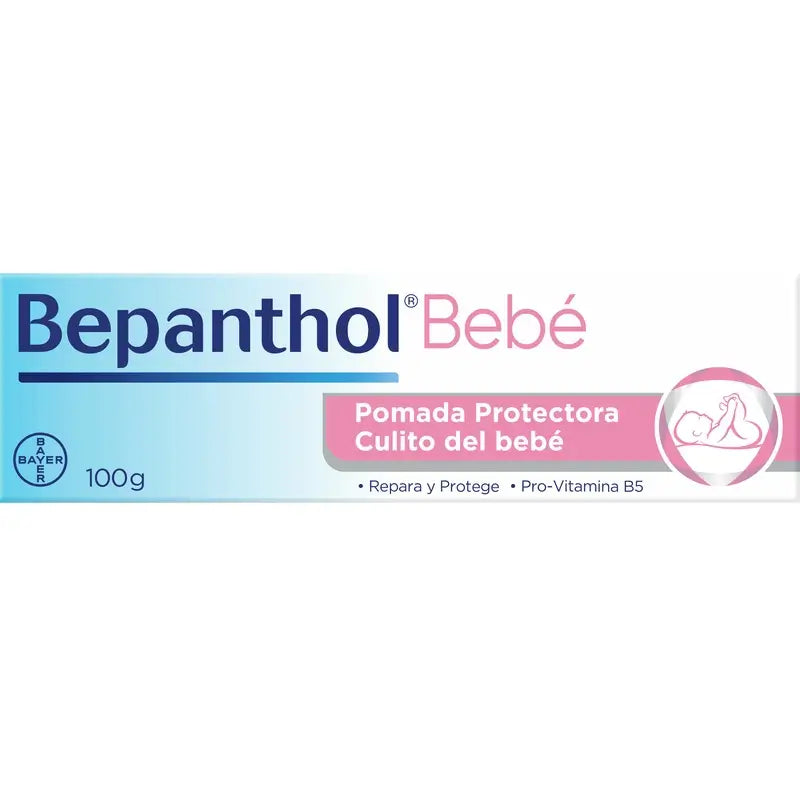 Bepanthol Pomada Protetora Creme para a Fralda do Rabo do Bebé, 100 g