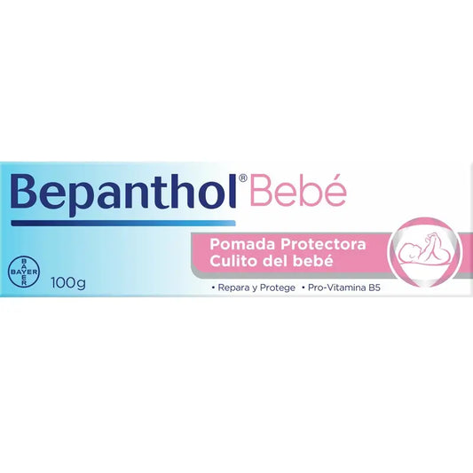 Bepanthol Pomada Protetora Creme para a Fralda do Rabo do Bebé, 100 g