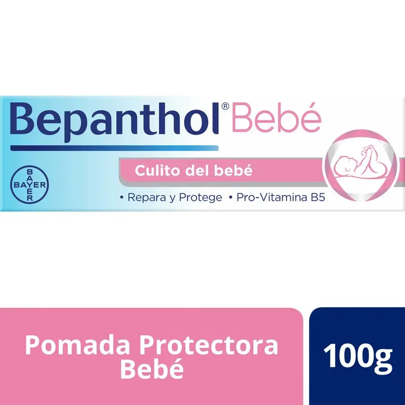 Bepanthol Pomada Protetora Creme para a Fralda do Rabo do Bebé, 100 g