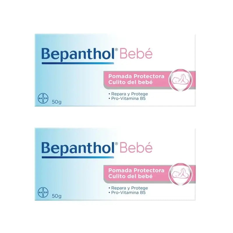 Bepanthol Pomada protetora para bebés, 2X50 Gr