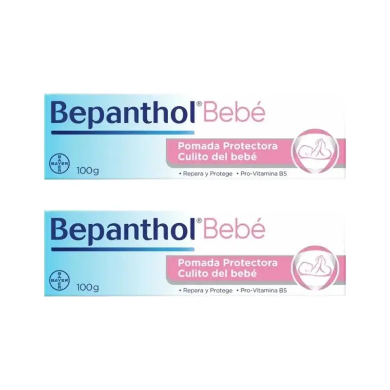 Bepanthol Pomada protetora para bebés, 2X100 Gr