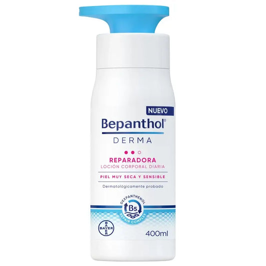 Bepanthol Derma Loção Reparadora Corporal Diária para Pele Sensível, 400 ml