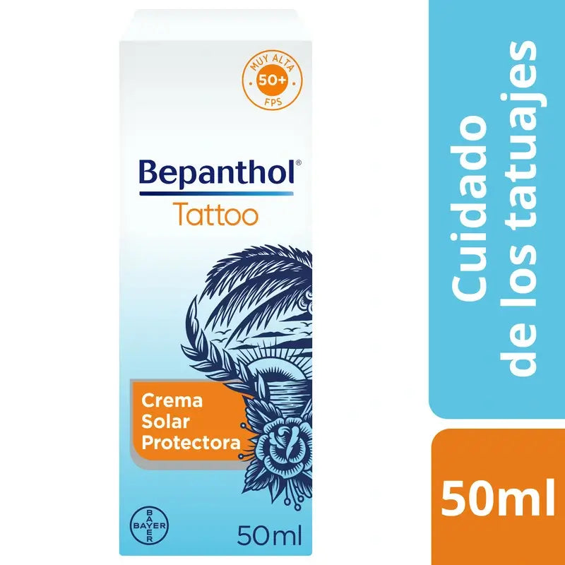 Bepanthol Tattoo Protetor Solar SPF50, 50 ml